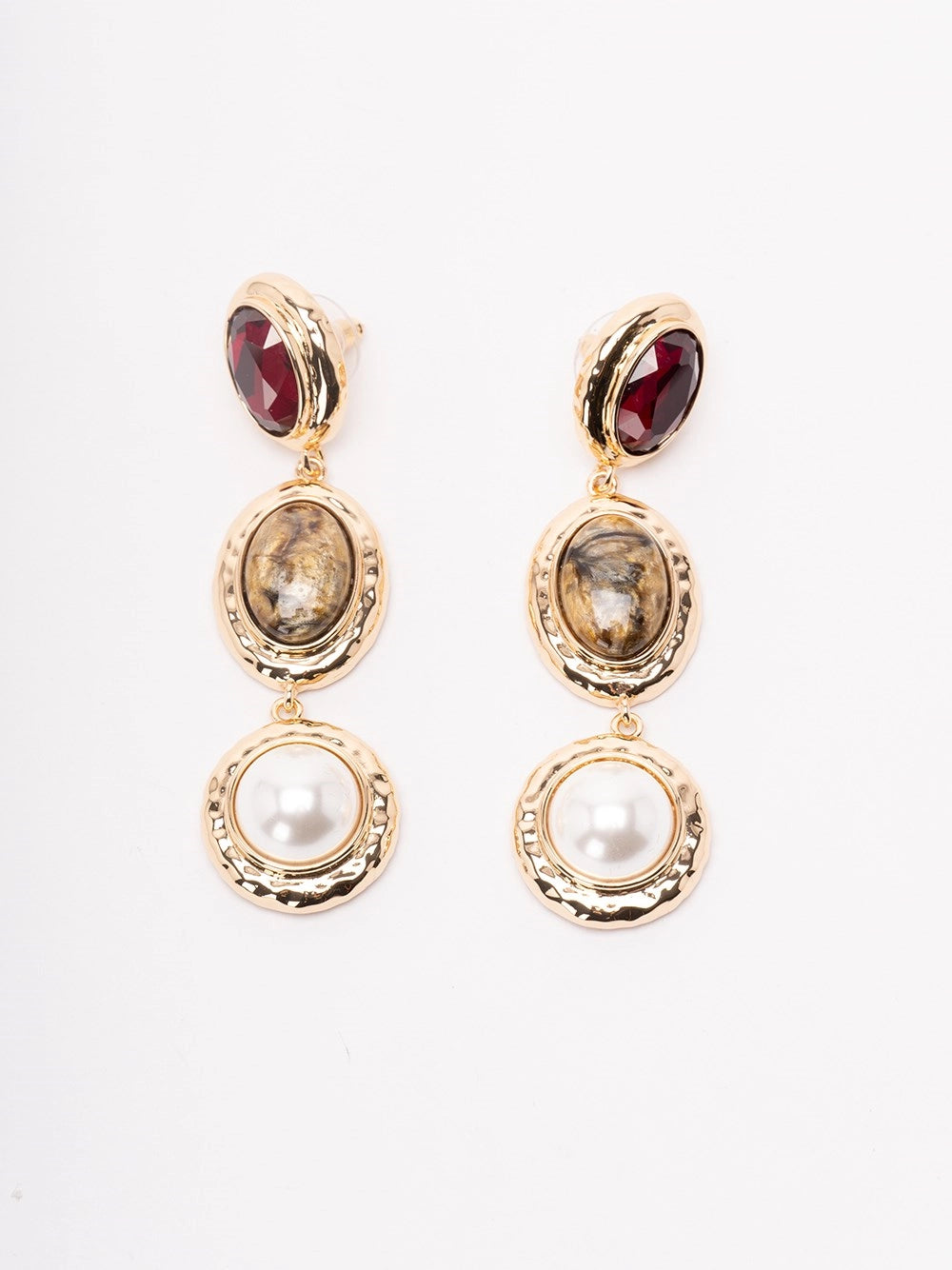 Self-Portrait Women Multi Three Tiered Earrings SELF-PORTRAIT