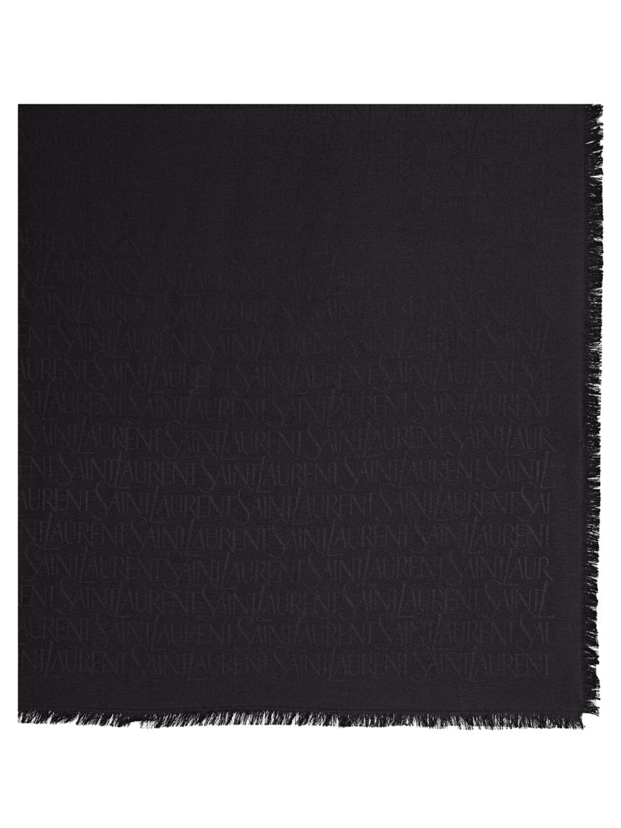 Saint Laurent Women Sciarpa Quadrata In Seta SAINT LAURENT