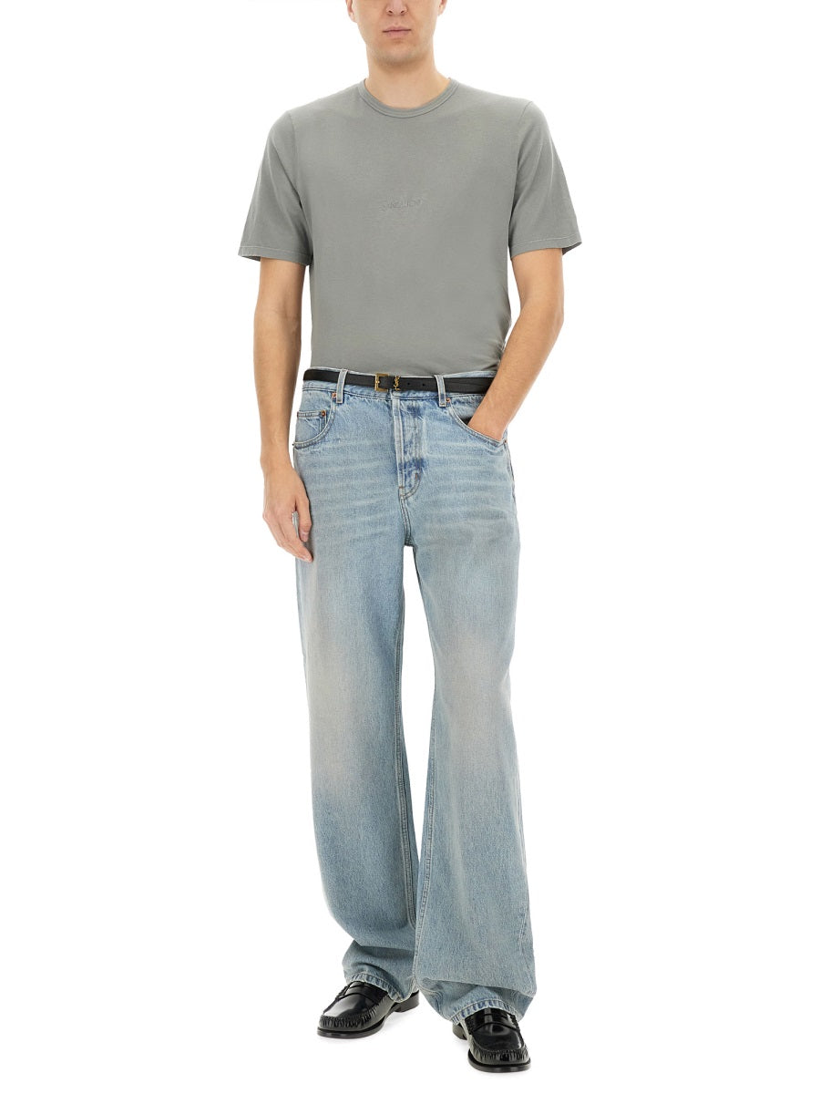 Saint Laurent Men T-Shirt Con Logo