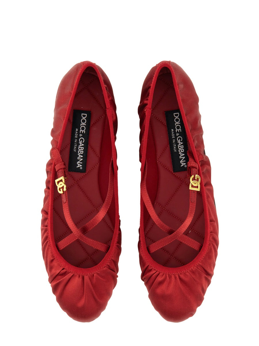 Dolce & Gabbana Women Satin Ballerina DOLCE & GABBANA