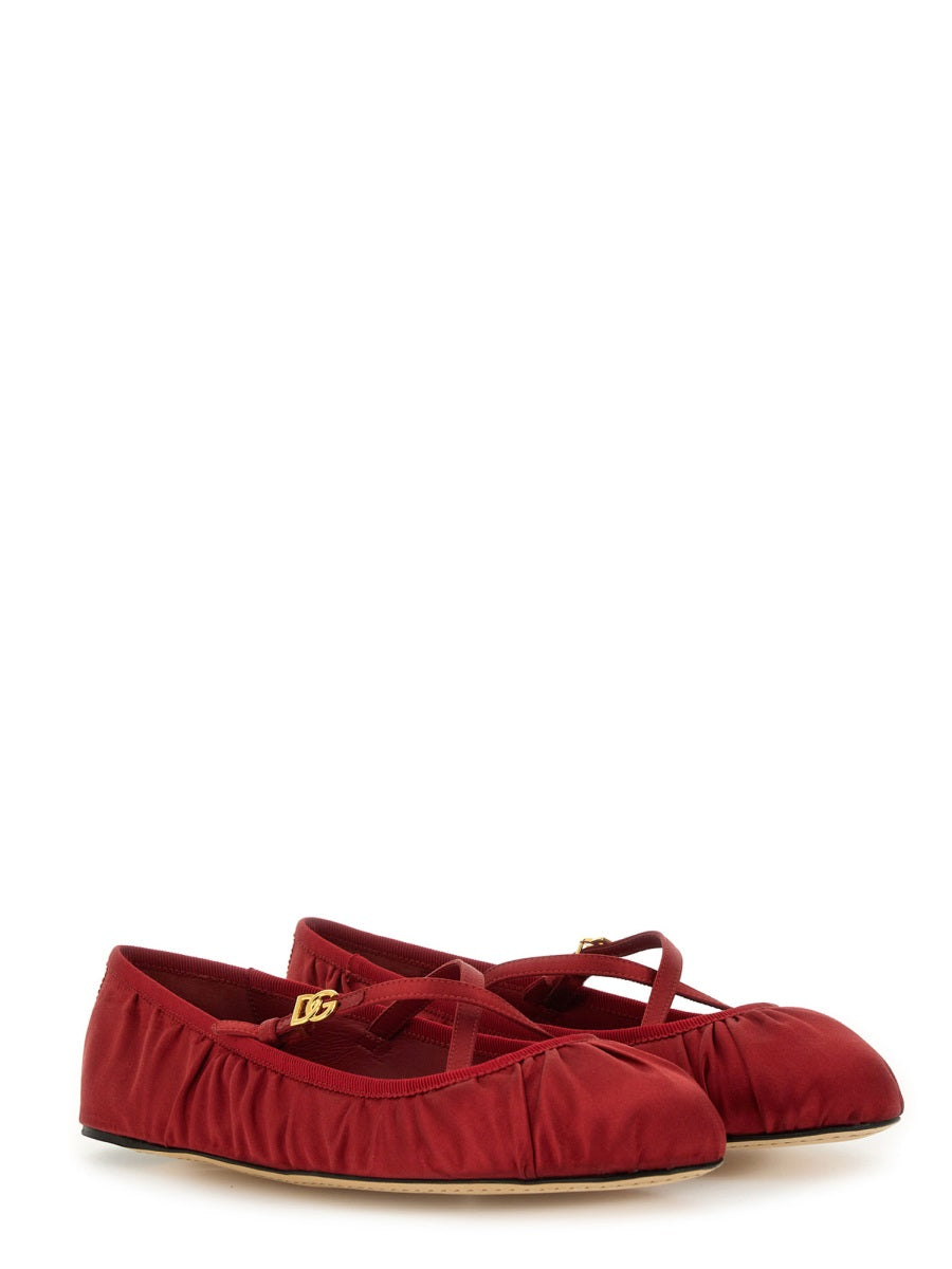 Dolce & Gabbana Women Satin Ballerina DOLCE & GABBANA