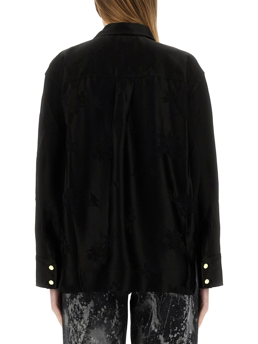 Ganni Women Jacquard Satin Shirt GANNI