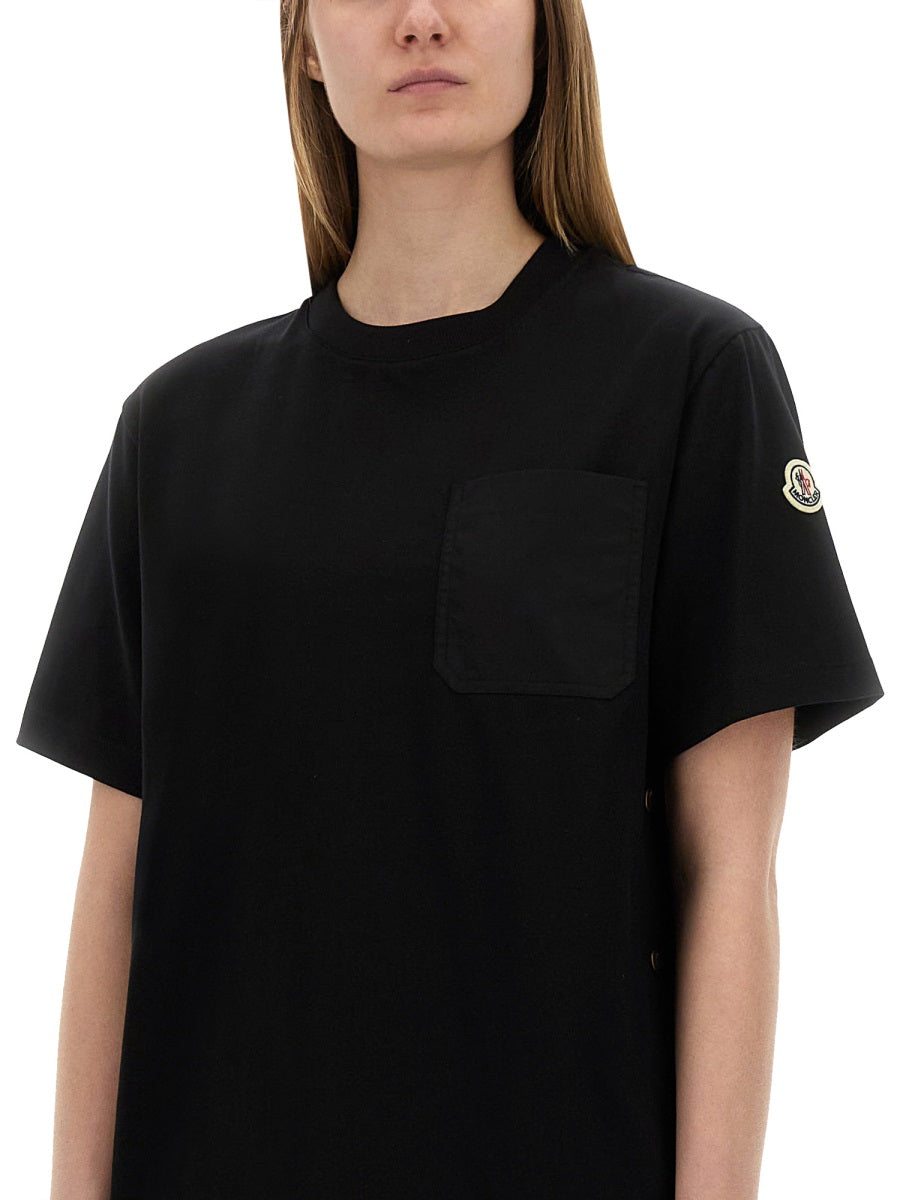 Moncler Women T-Shirt With Side Buttons MONCLER