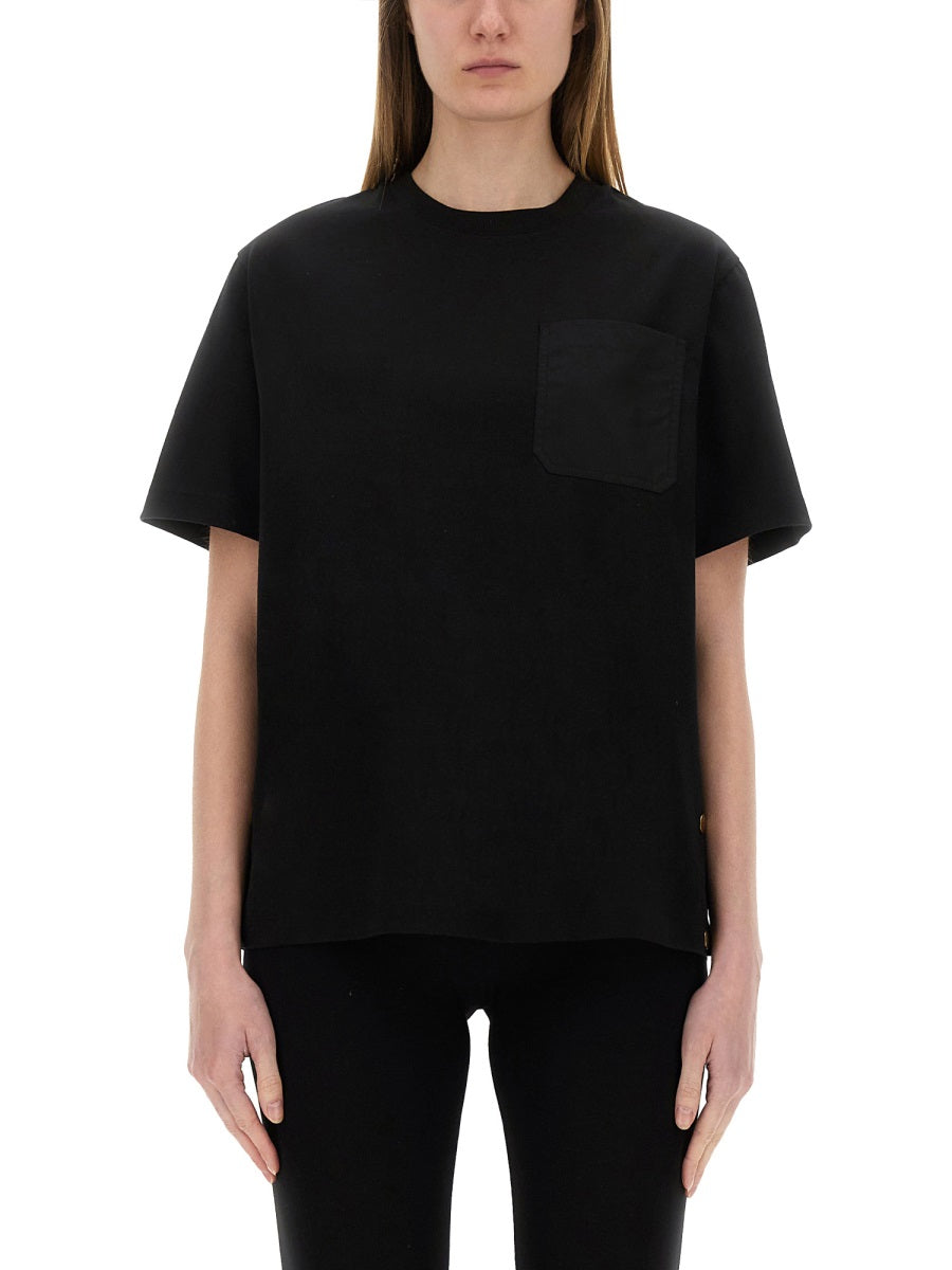 Moncler Women T-Shirt With Side Buttons MONCLER