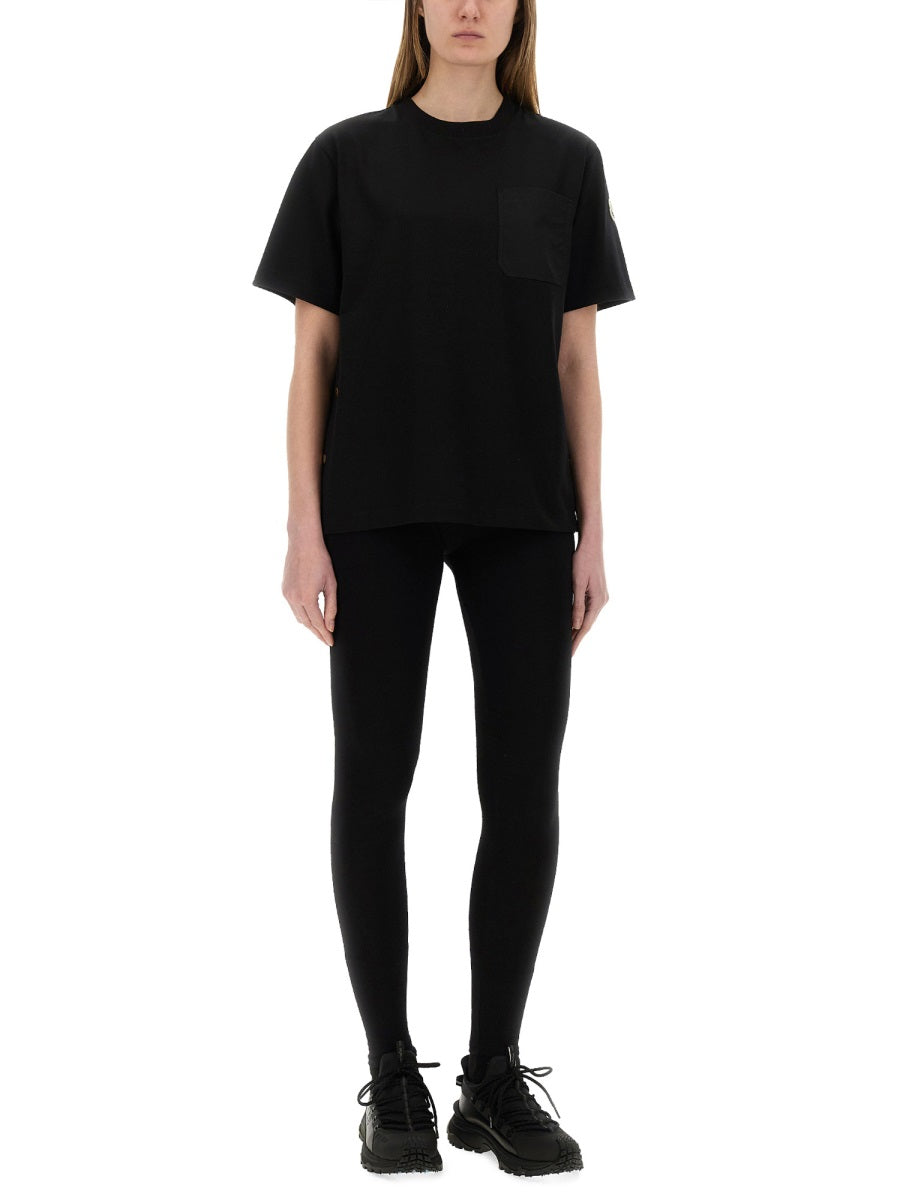 Moncler Women T-Shirt With Side Buttons MONCLER