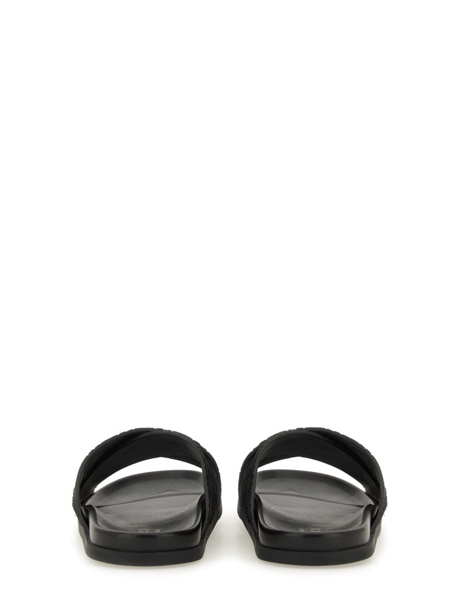 Gucci Men Sandal Slider With Gg Pattern GUCCI