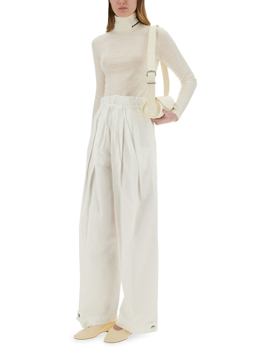 Jil Sander Women Wide Pants In Cotton Gabardine JIL SANDER