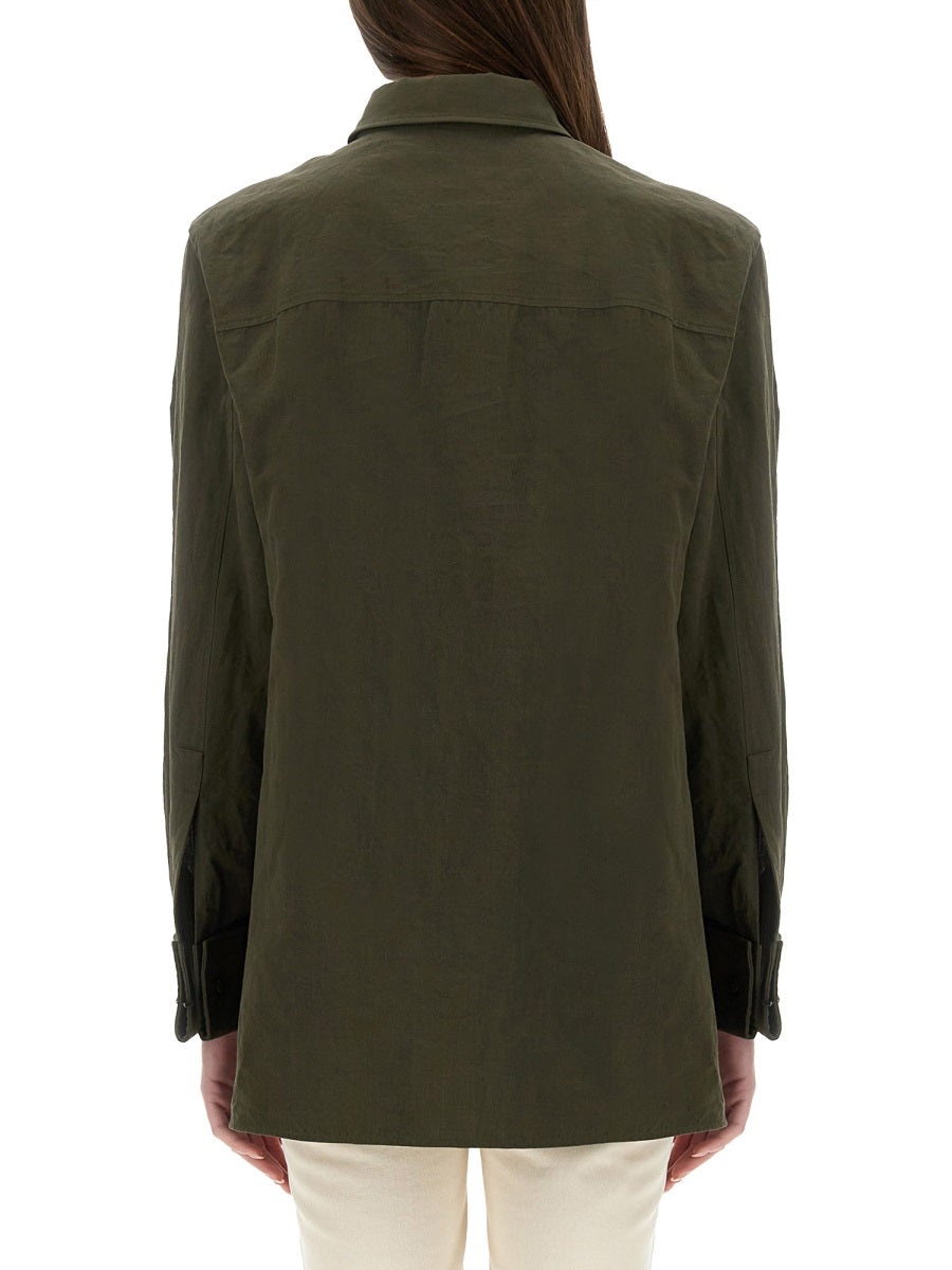 Saint Laurent Women Linen And Cotton "Cassandre" Shirt SAINT LAURENT