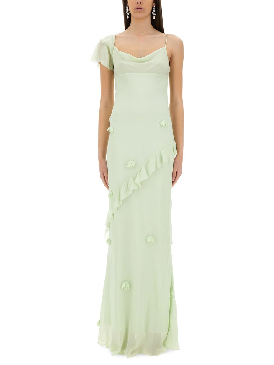 Self-Portrait Women Long Dress With Floral Appliqués SELF-PORTRAIT