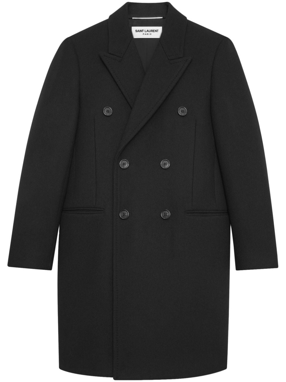 Saint Laurent Men Cappotto Doppiopetto In Lana SAINT LAURENT