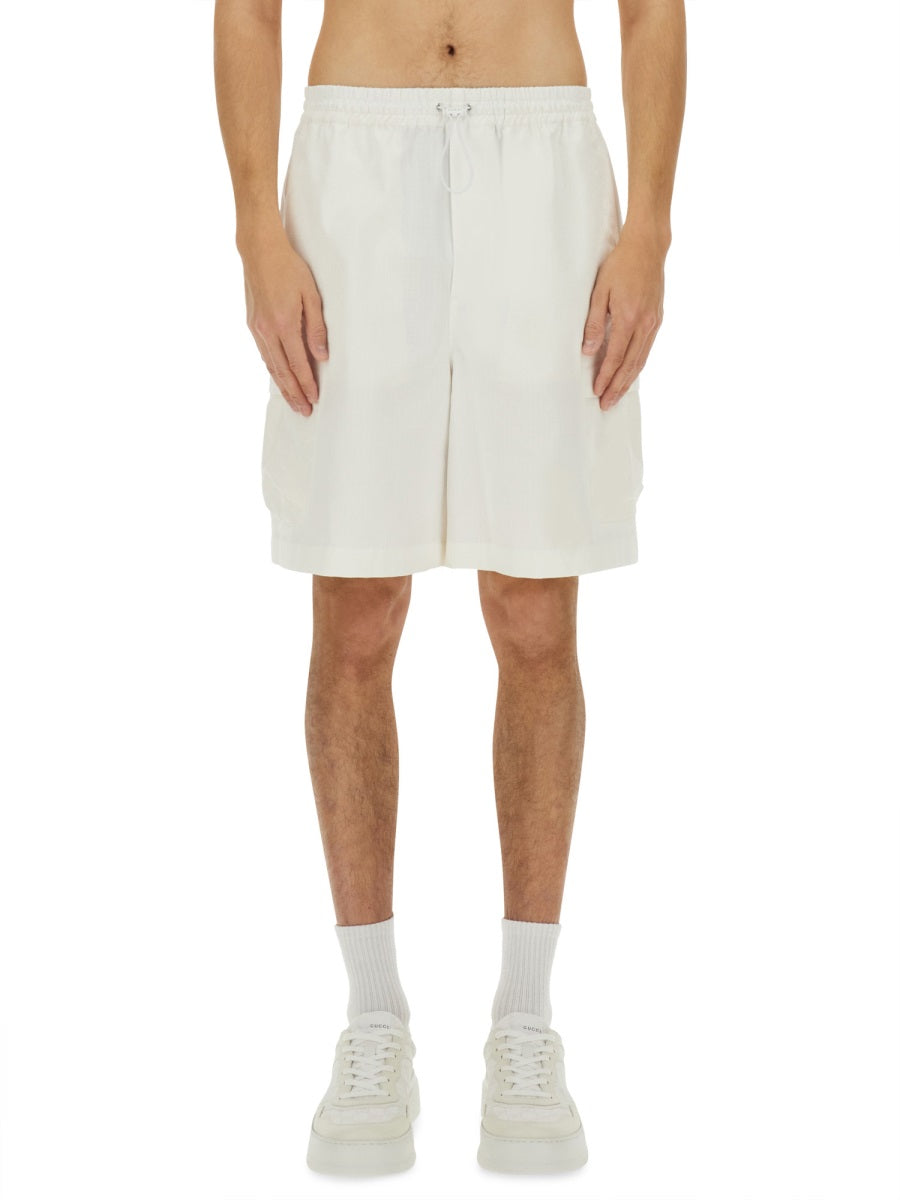 Gucci Men Cotton "Web" Shorts GUCCI