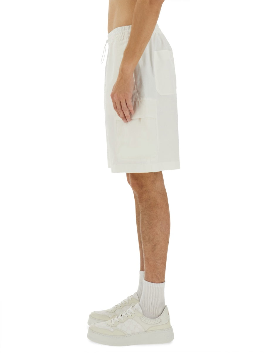Gucci Men Cotton "Web" Shorts GUCCI