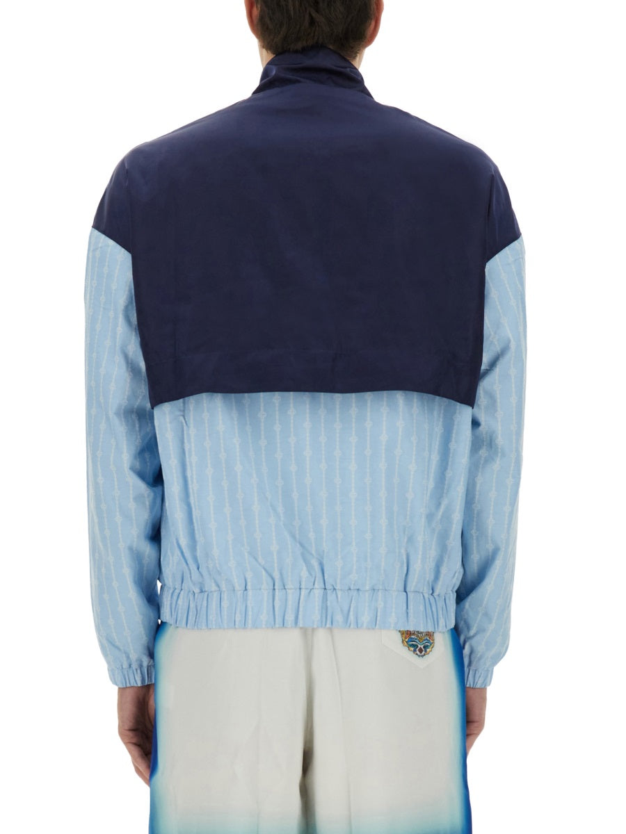 Casablanca Men "Pinstripe Laurel" Track Jacket CASABLANCA