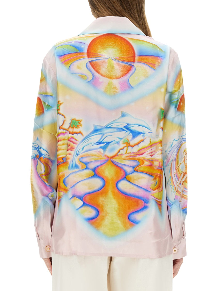 Casablanca Women "Psychedelic Nirvana" Shirt CASABLANCA