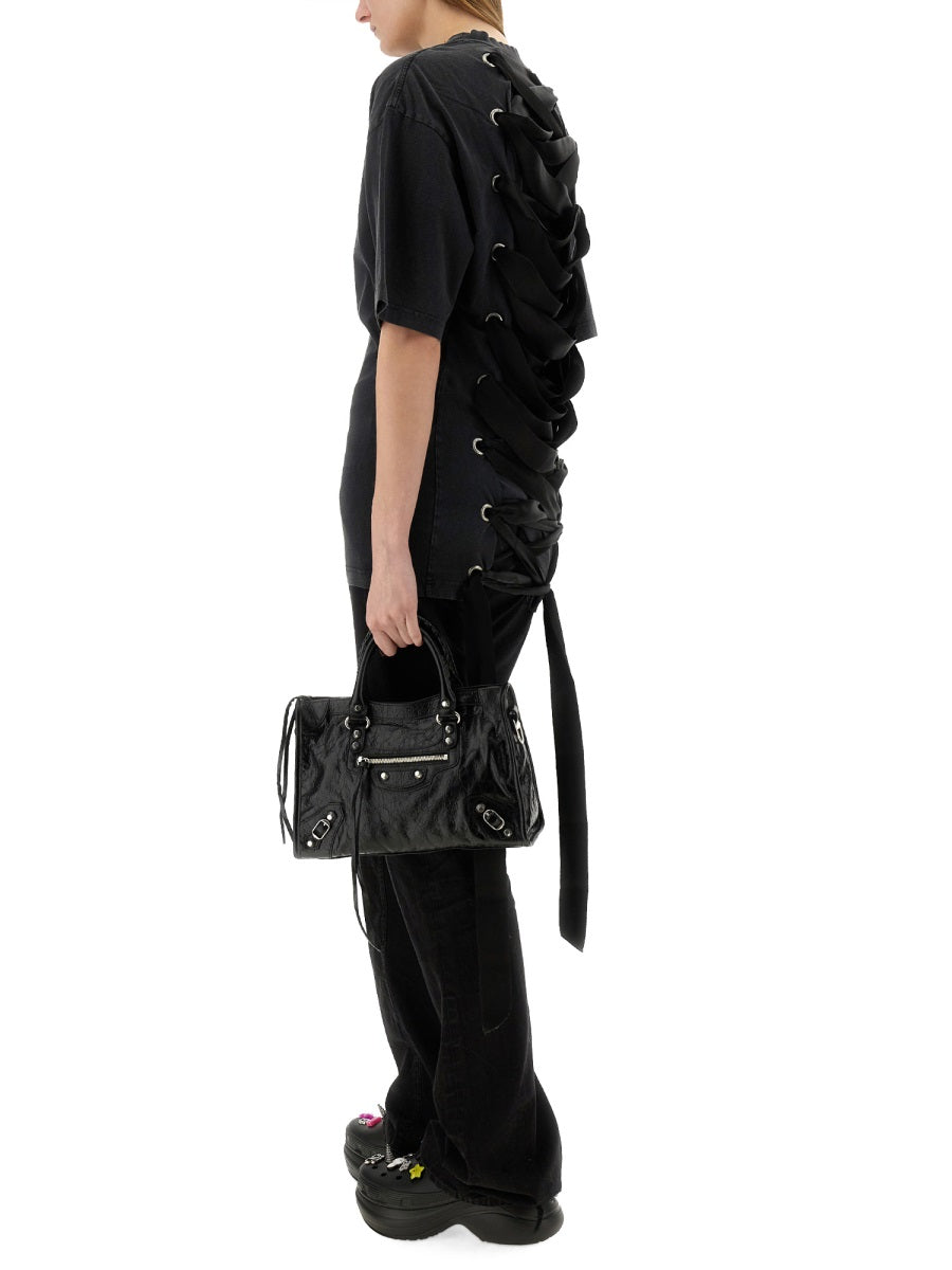 Balenciaga Women "Lace-Up" T-Shirt BALENCIAGA
