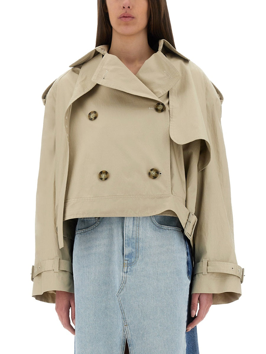 Stella Mccartney Women Short Trench Coat With Belt STELLA MCCARTNEY