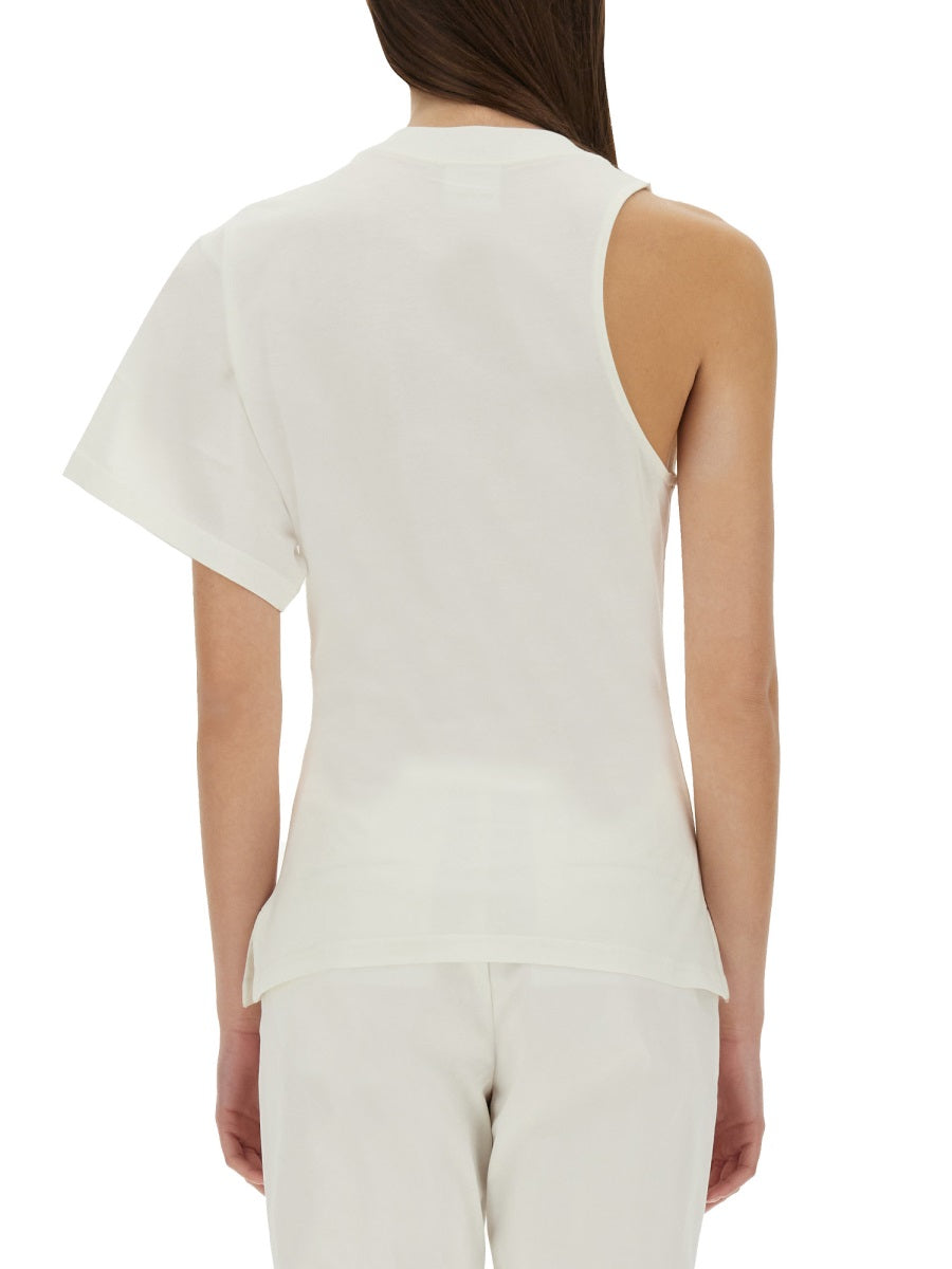 Courreges Women One-Shoulder T-Shirt In Scuba COURREGES