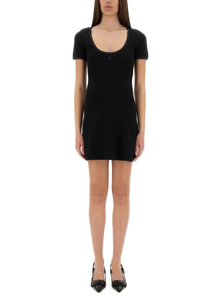 Courreges Women "Holistic Contrast" Mini Dress COURREGES