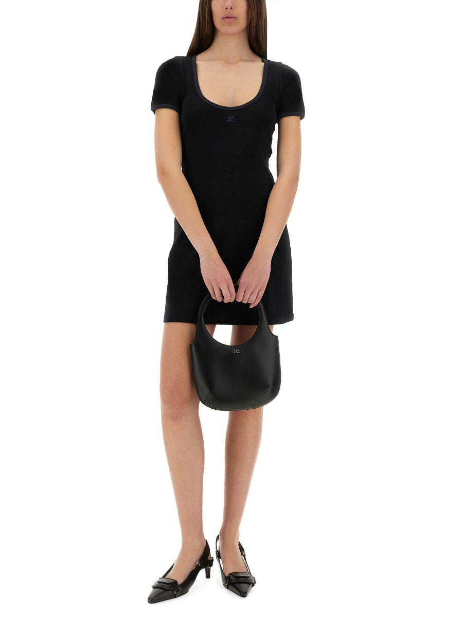 Courreges Women "Holistic Contrast" Mini Dress COURREGES