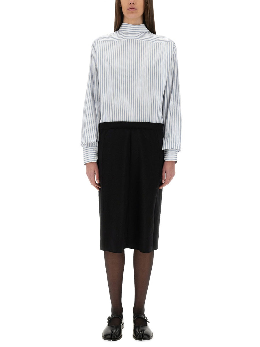 Maison Margiela Women Inverted Striped Dress-Shirt MAISON MARGIELA