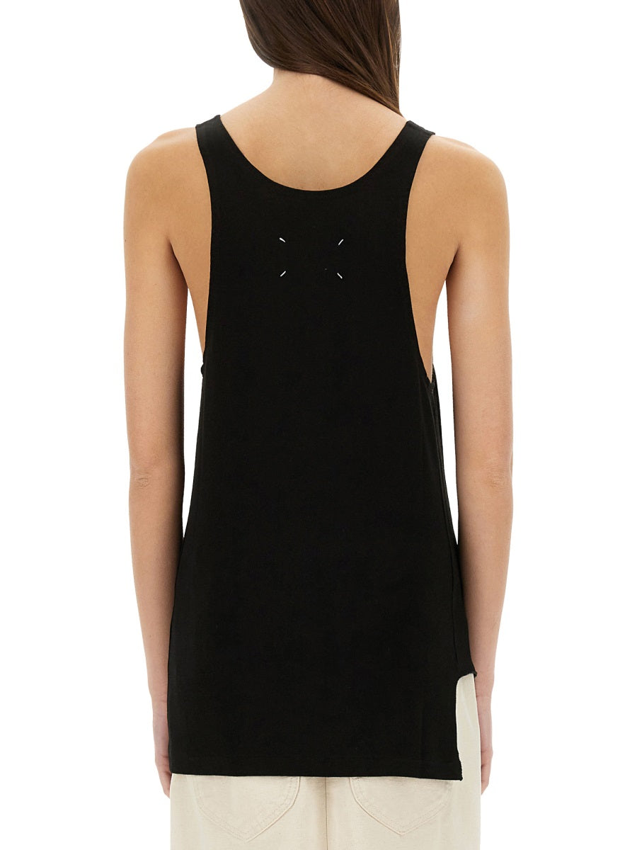 Maison Margiela Women Logo Print Tank Top MAISON MARGIELA