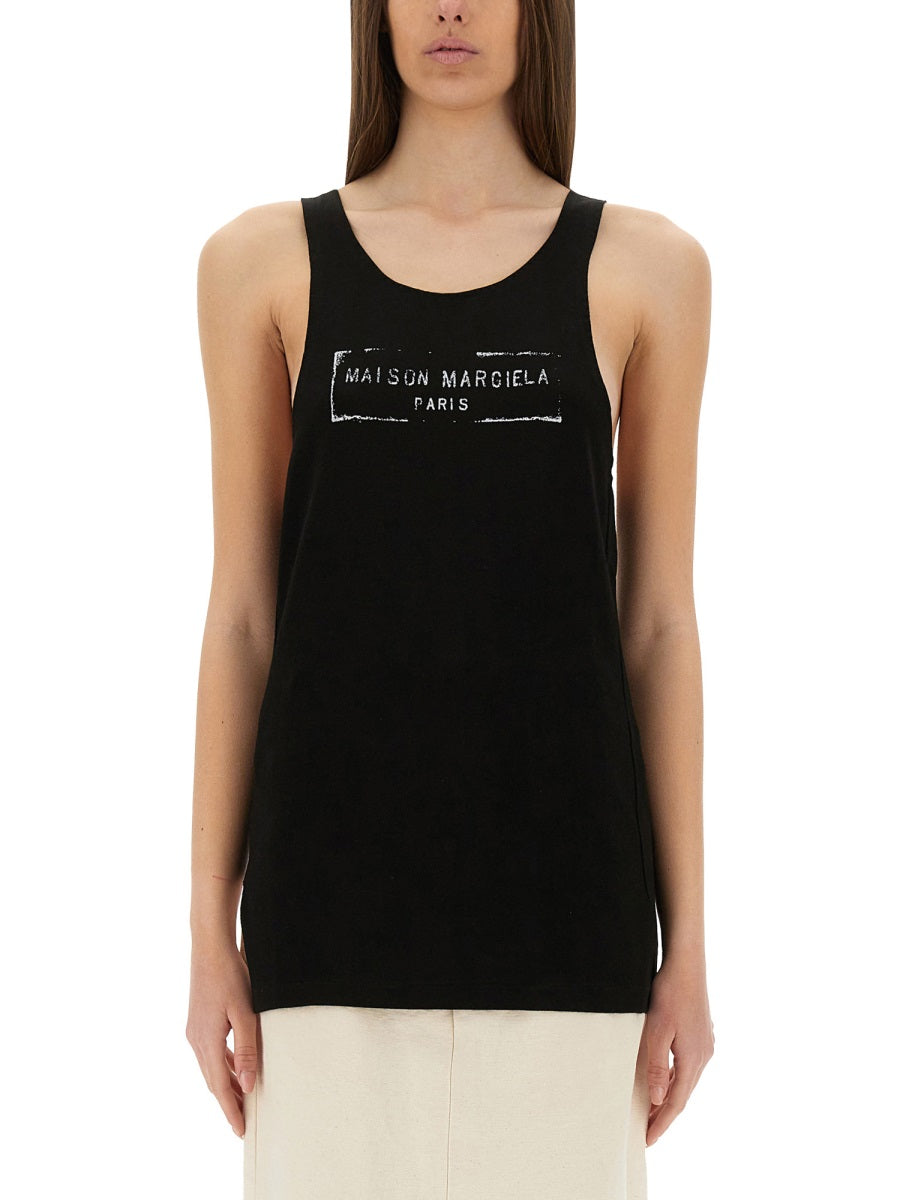 Maison Margiela Women Logo Print Tank Top MAISON MARGIELA