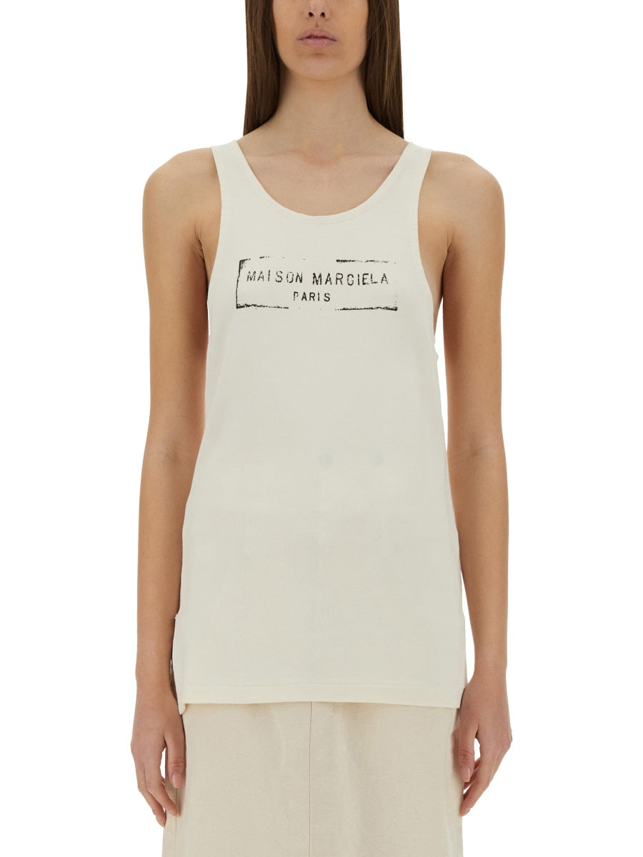 Maison Margiela Women Logo Print Tank Top MAISON MARGIELA