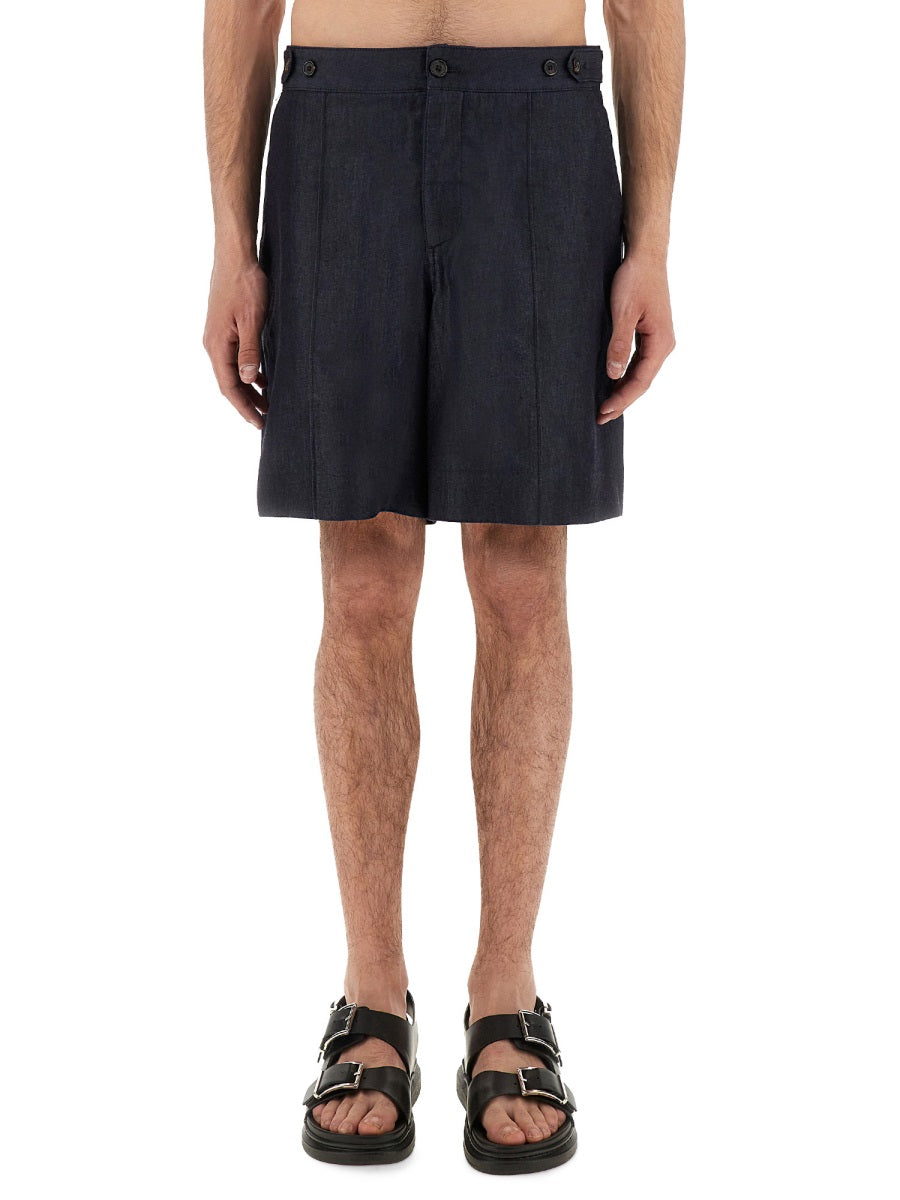 Alexander Mcqueen Men Short In Denim ALEXANDER MCQUEEN