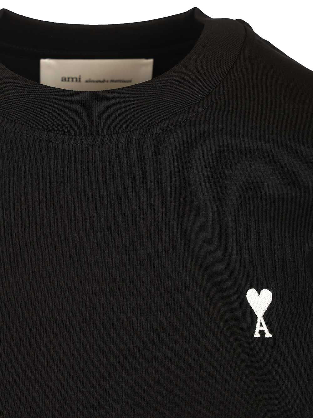 Ami Women Ami De Coeur Crew Neck T-Shirt AMI PARIS
