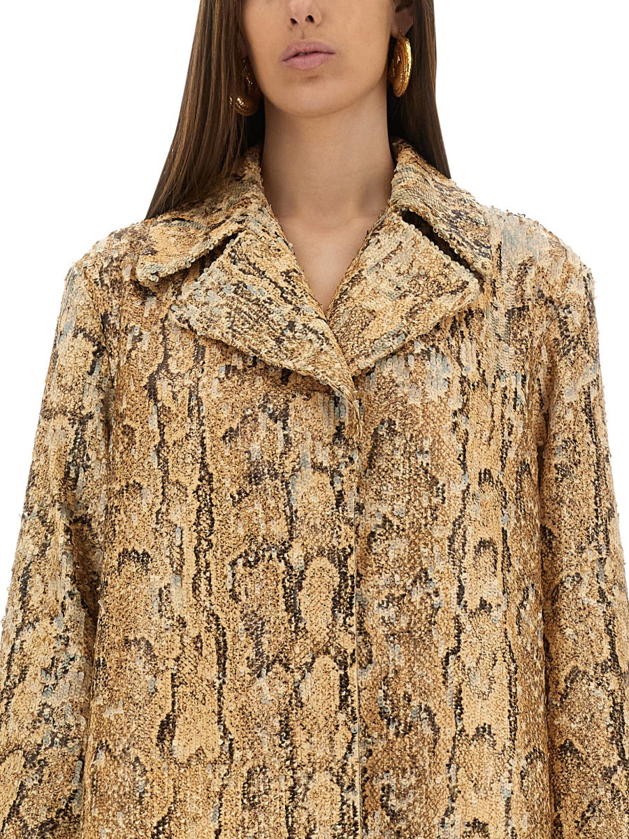 Dries Van Noten Women Long Coat With Sequins DRIES VAN NOTEN