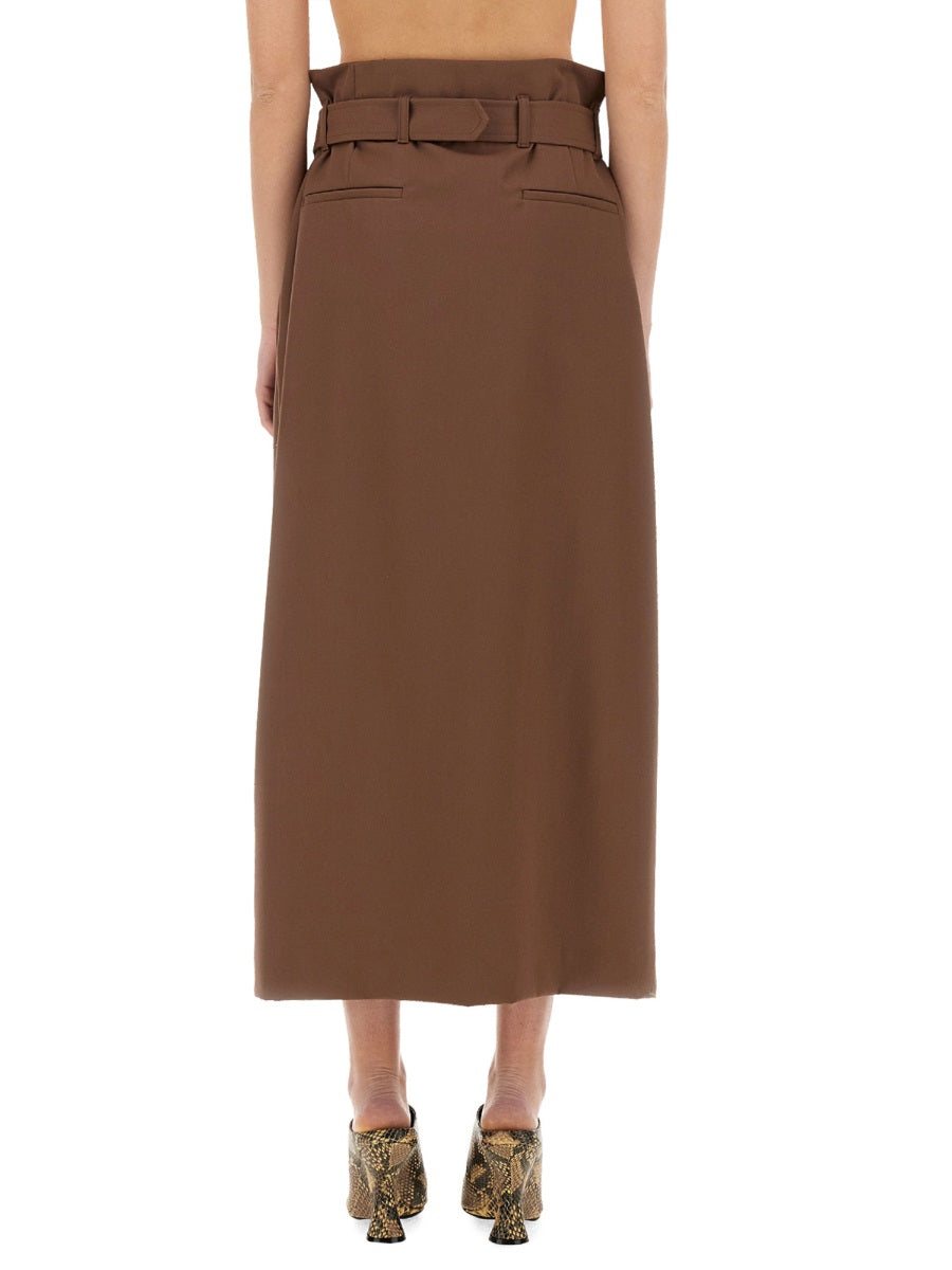 Dries Van Noten Women Wool Skirt With Belt DRIES VAN NOTEN