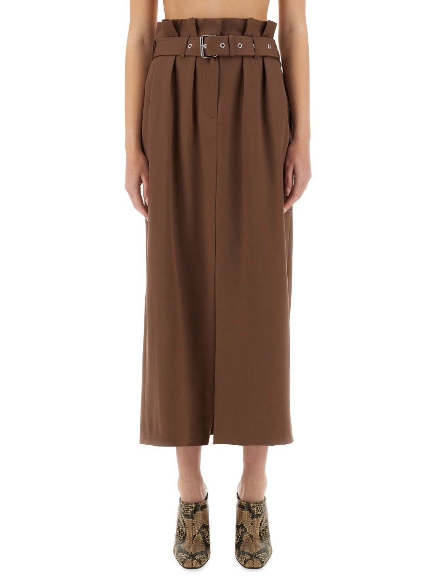 Dries Van Noten Women Wool Skirt With Belt DRIES VAN NOTEN
