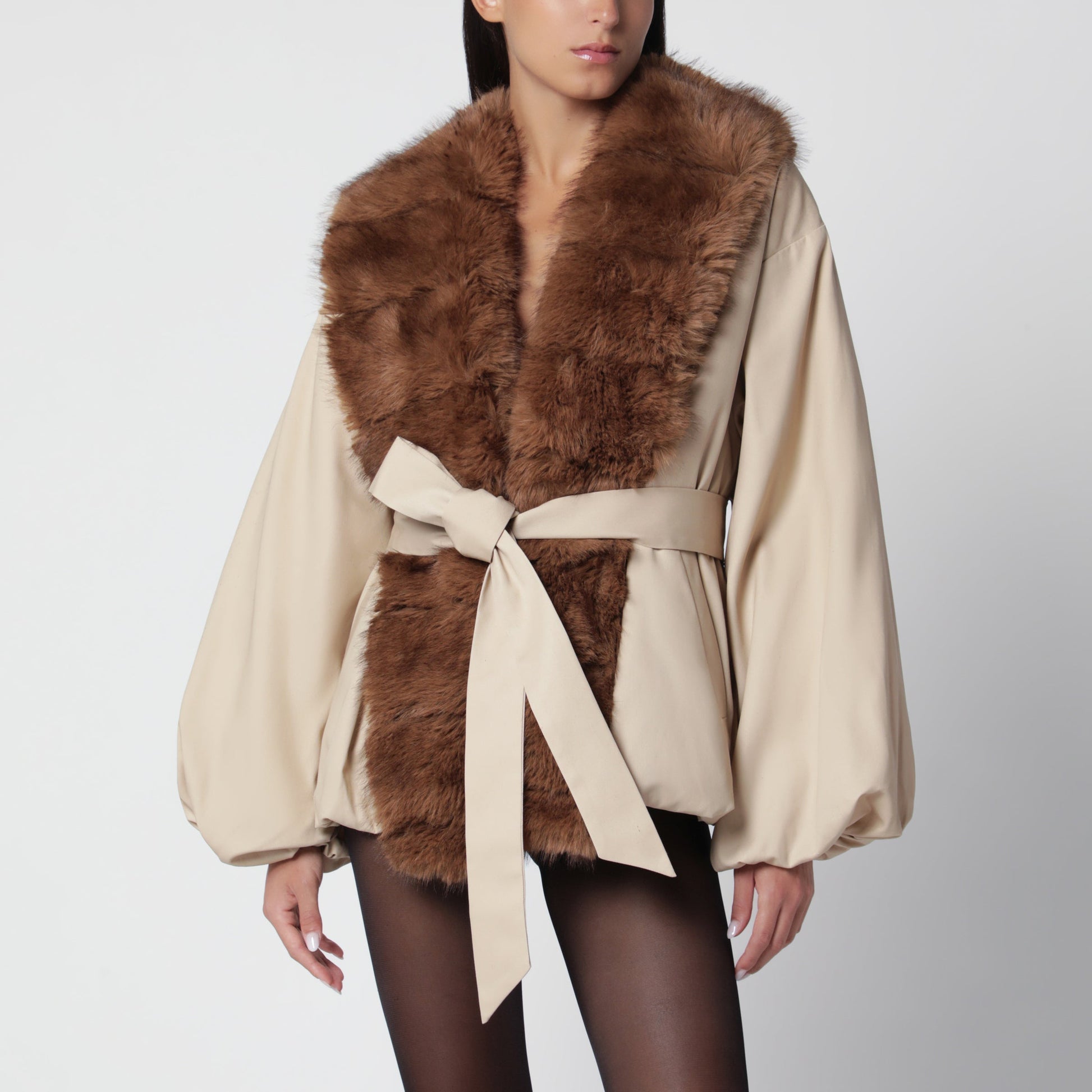 Rotate Jacket With Faux Fur Collar Women ROTATE