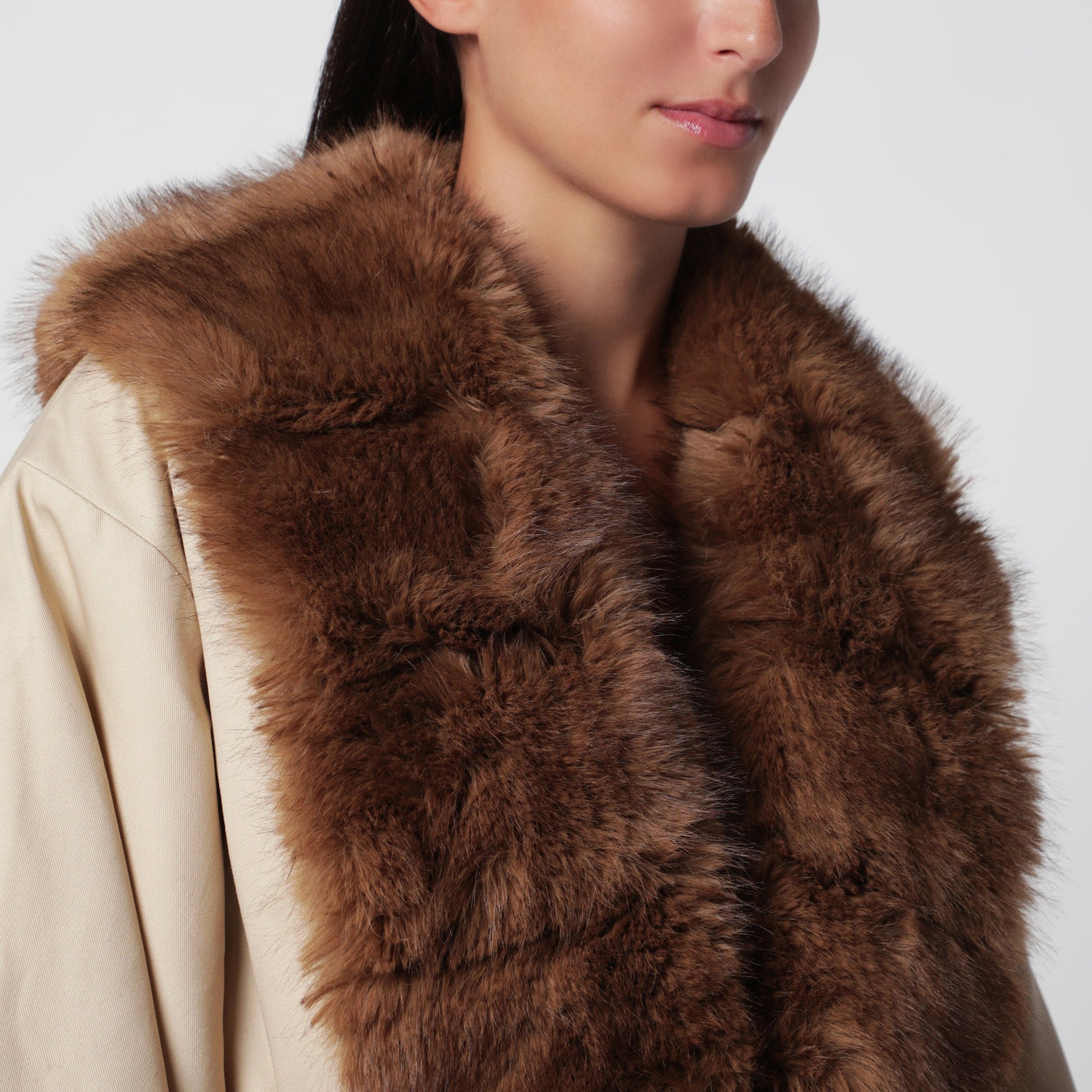 Rotate Jacket With Faux Fur Collar Women ROTATE