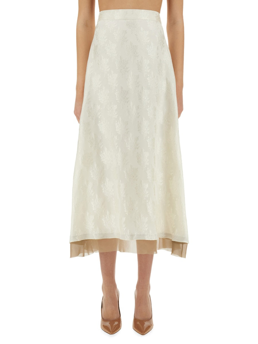Fendi Women Ff Silk Skirt FENDI