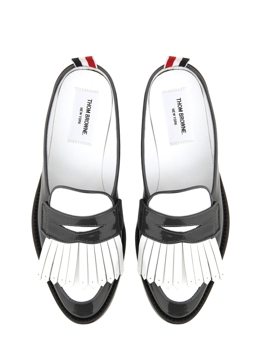 Thom Browne Women Kilt Varsity Penny Loafer THOM BROWNE