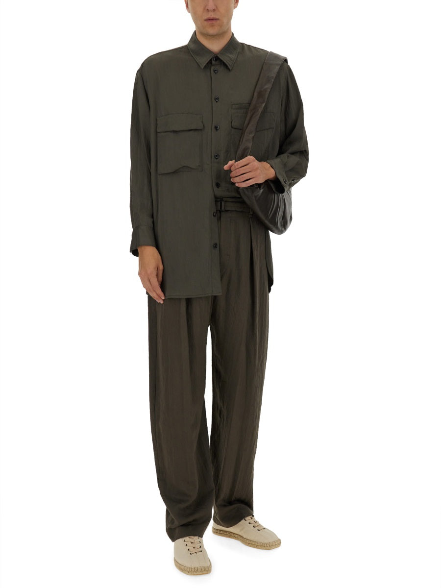 Lemaire Men Relaxed Pants With Belt LEMAIRE