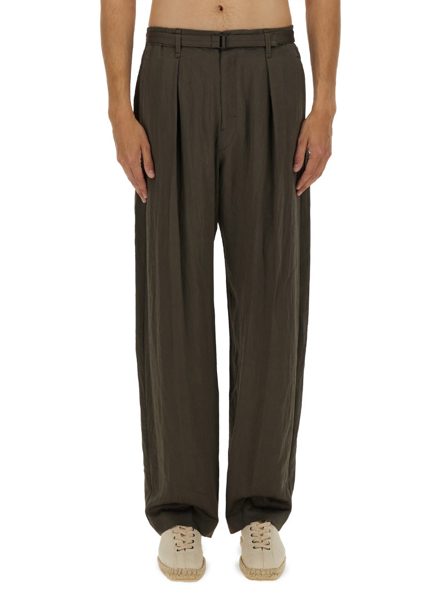 Lemaire Men Relaxed Pants With Belt LEMAIRE