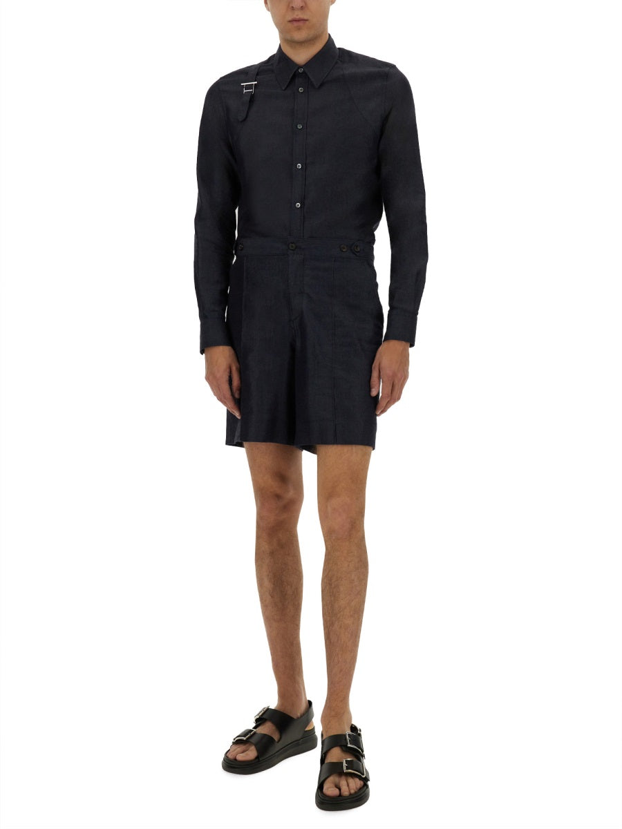 Alexander Mcqueen Men Harness Shirt With T Buckle ALEXANDER MCQUEEN