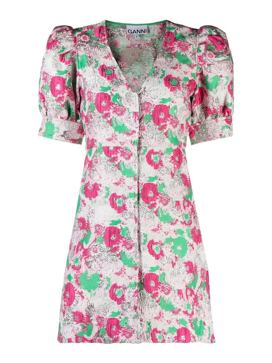 Ganni Women 3D Jacquard Mini Dress GANNI