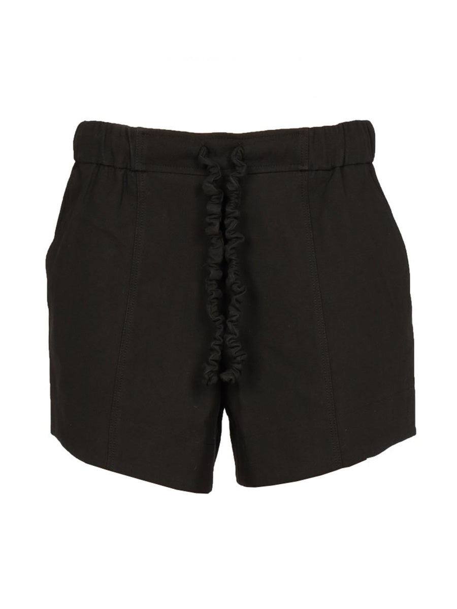 Ganni Women Shorts With Ruffled Elastic GANNI