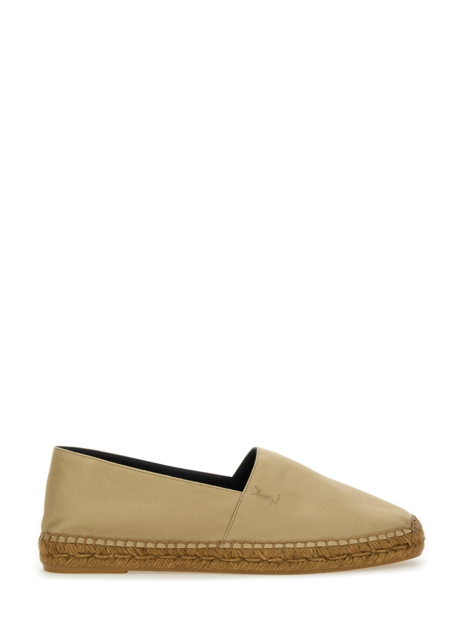 Saint Laurent Men Cotton Gabardine Espadrille SAINT LAURENT
