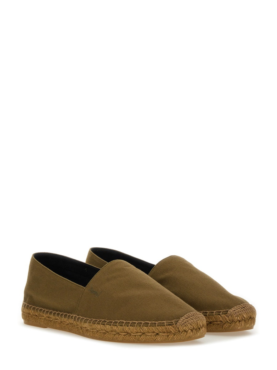 Saint Laurent Men Cotton Gabardine Espadrille SAINT LAURENT