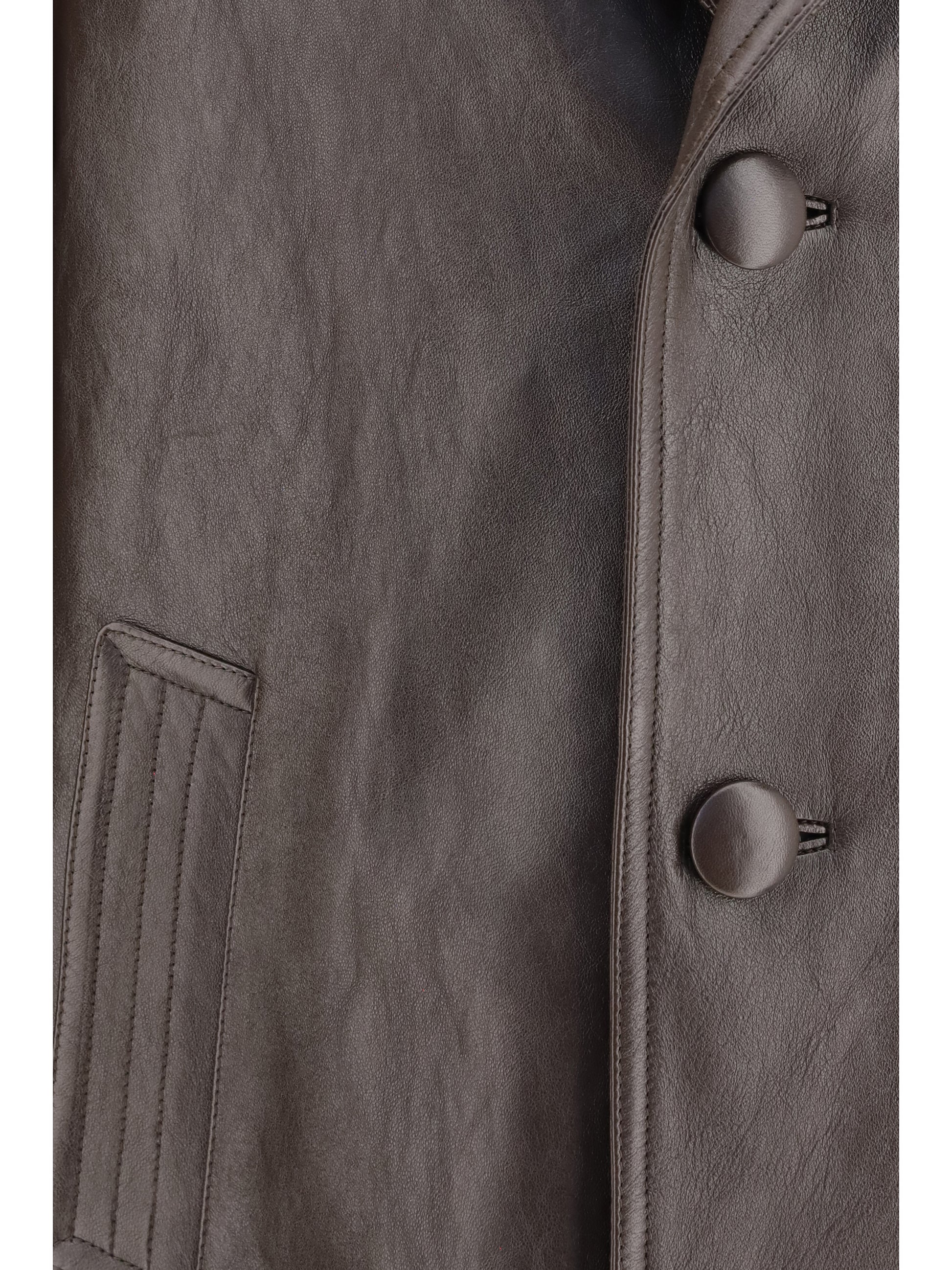 Prada Men Leather Caban Jacket PRADA
