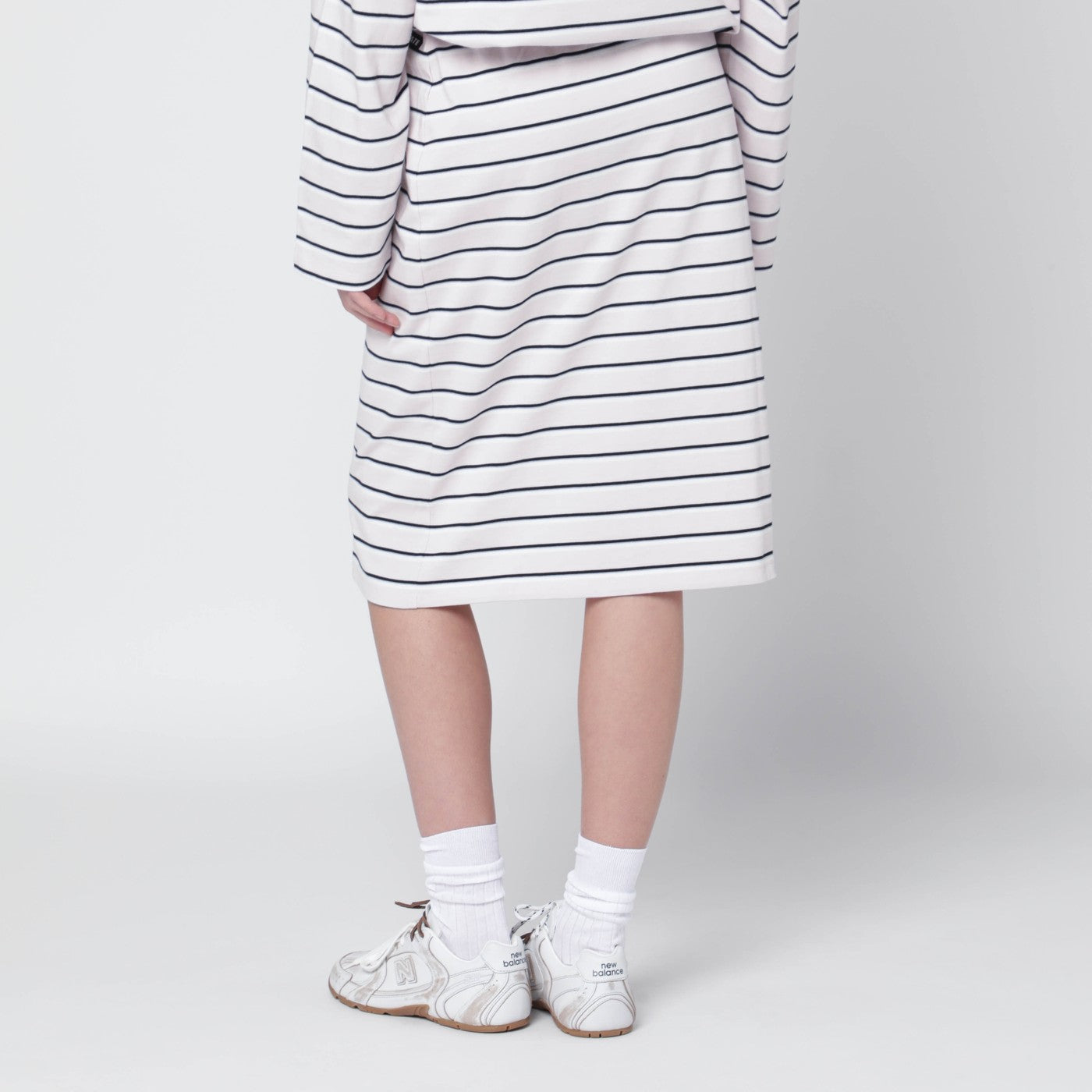 Rotate Lilac Striped Pencil Skirt Women ROTATE