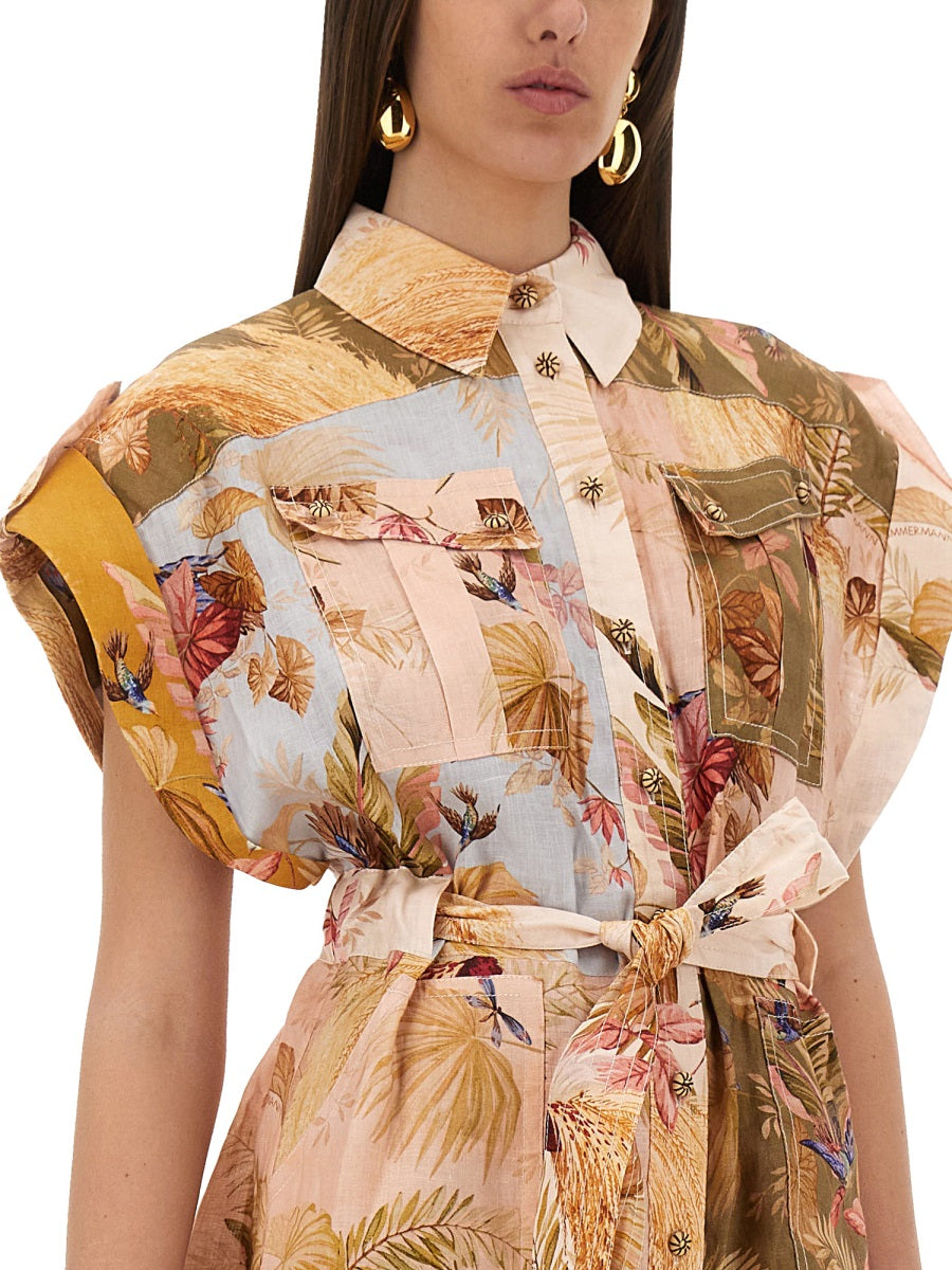 Zimmermann Women Short Overalls With "Ascension" Lapels ZIMMERMANN