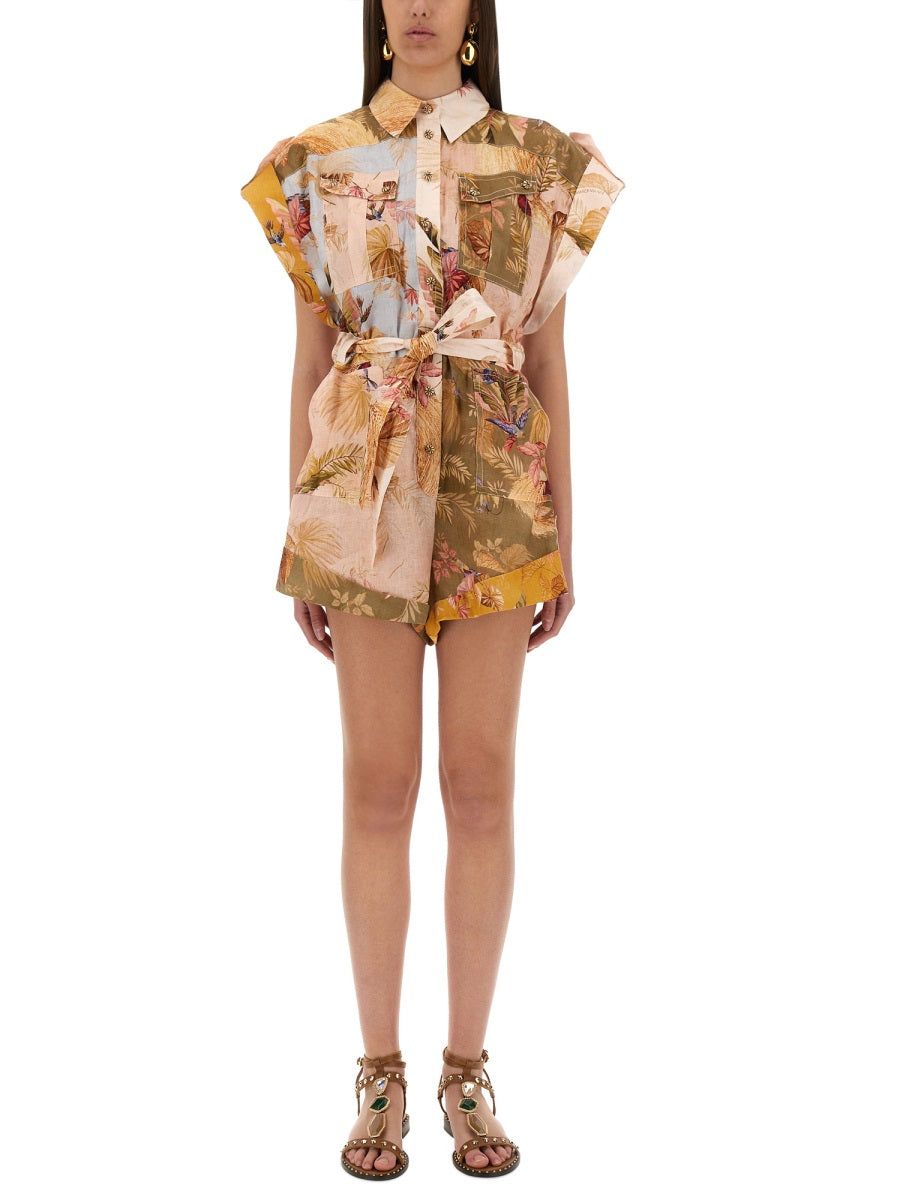 Zimmermann Women Short Overalls With "Ascension" Lapels ZIMMERMANN