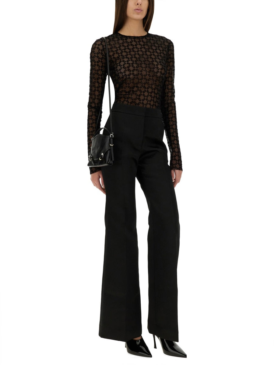Givenchy Women Monogram Tulle Bodysuit GIVENCHY