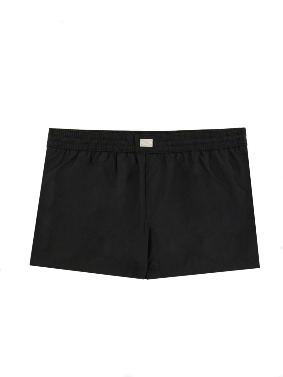 Dolce & Gabbana Men Logo Plaque Swimsuit DOLCE & GABBANA
