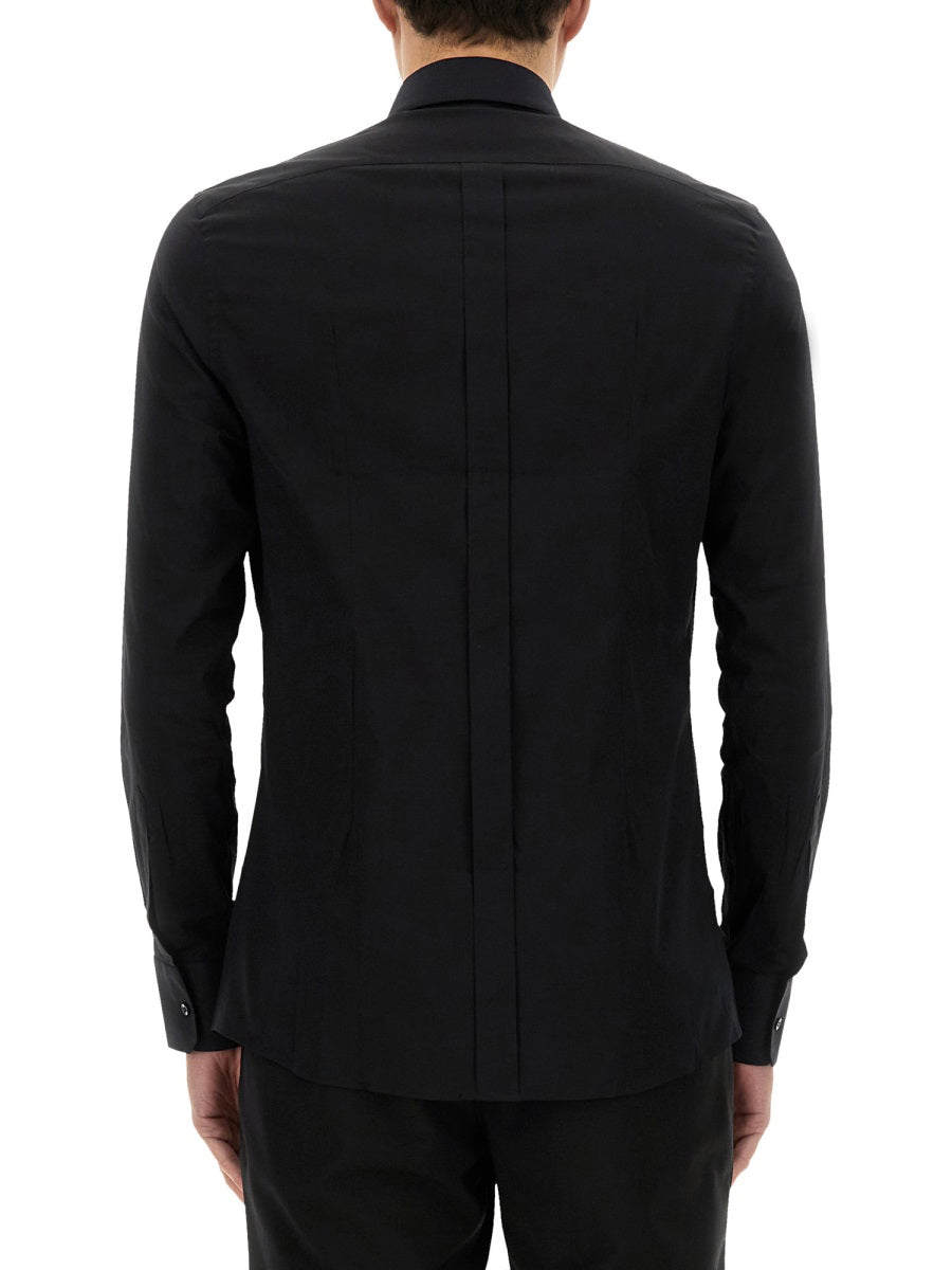 Dolce & Gabbana Men Gold Poplin Stretch Shirt DOLCE & GABBANA